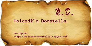 Molcsán Donatella névjegykártya
